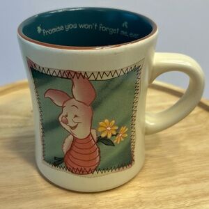 Piglet of Winnie the Pooh "Promise You Won't Forget Me, Ever" Mug Cup by DISNEY